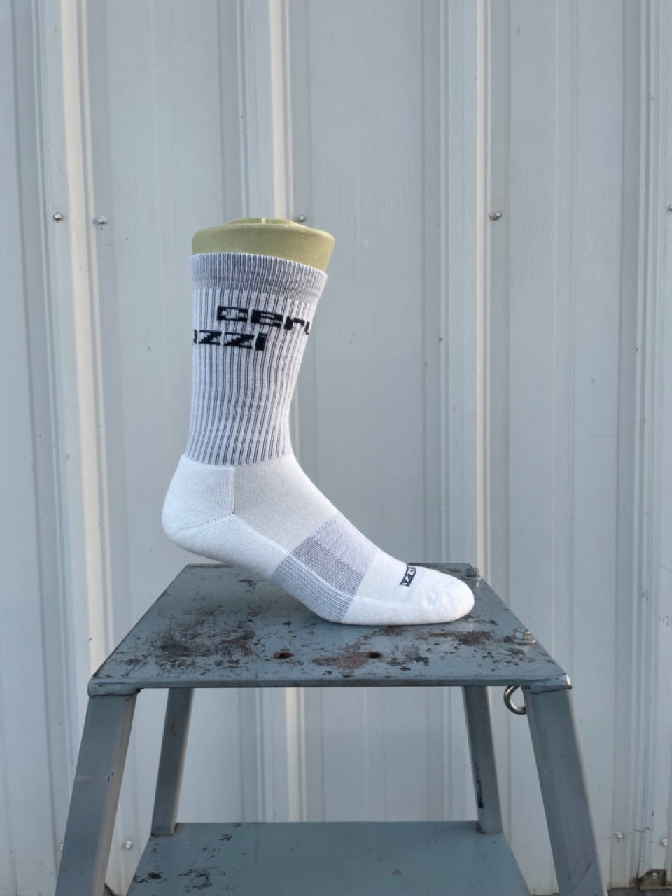 EC02 Merino 156 Performance White – 2 Pair Black/Orange logo